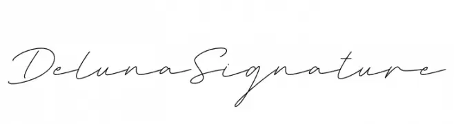 Deluna Signature  Frei Schriftart Herunterladen