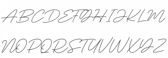 Deluna Signature Fonte MAIÚSCULAS