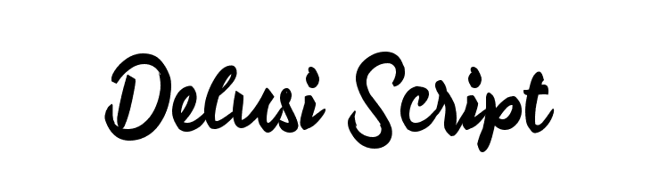 Delusi Script  les polices de caractères gratuit tlcharger