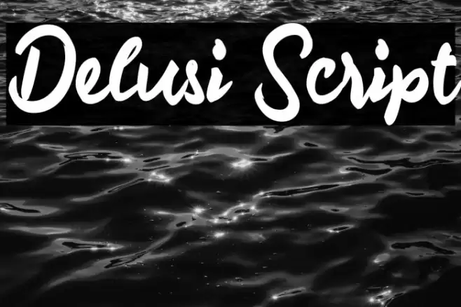 Delusi Script Font examples