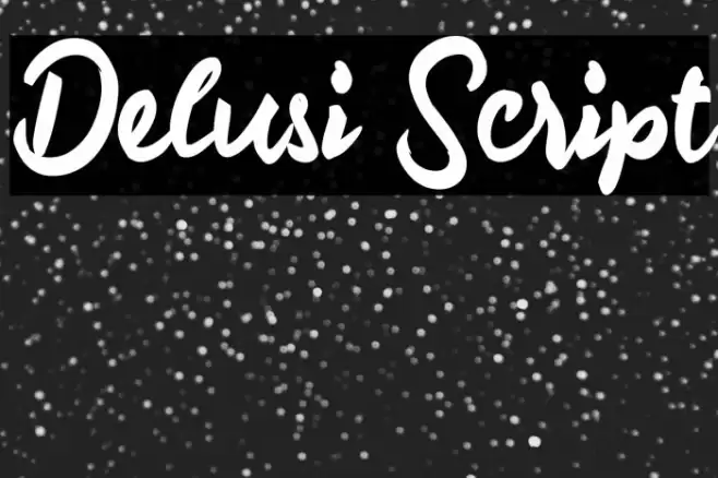 Delusi Script Font examples