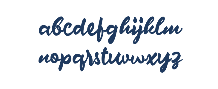 Delusi Script Lowercase