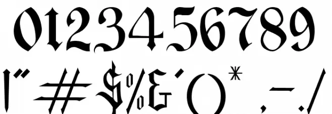 Delusion Font OTHER CHARS