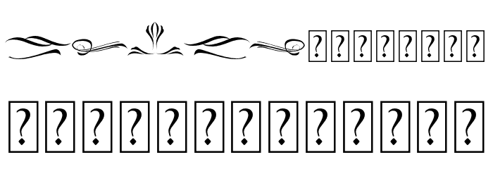 DelusionOrnament Font LOWERCASE