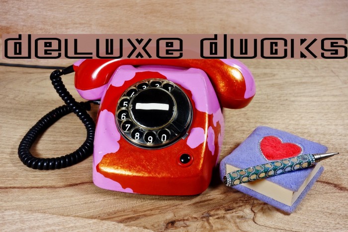 Deluxe Ducks Font examples