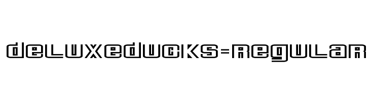 DeluxeDucks-Regular  免费字体下载