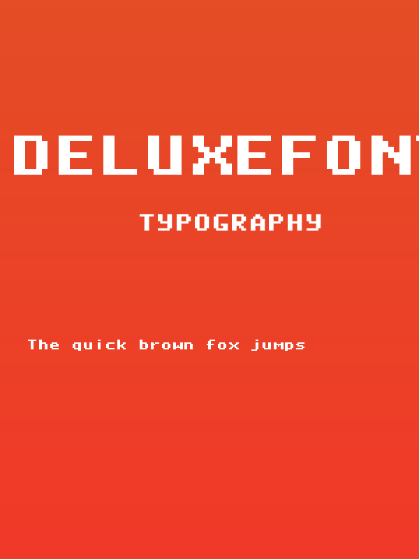 DeluxeFont Regular Poster