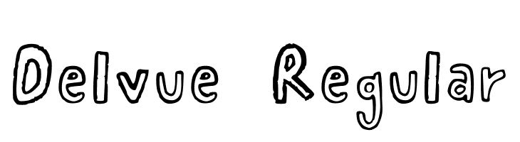 Delvue 3 Regular Font