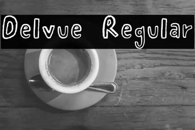Delvue 3 Regular フォント examples