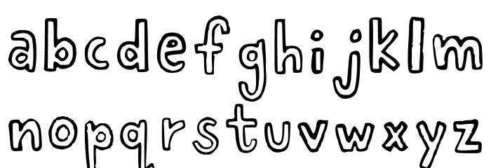 Delvue 3 Regular フォント 小文字