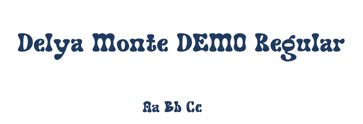 Delya Monte DEMO Regular Font Preview