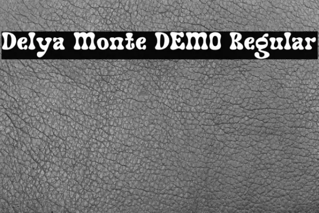 Delya Monte DEMO Regular Fonte examples