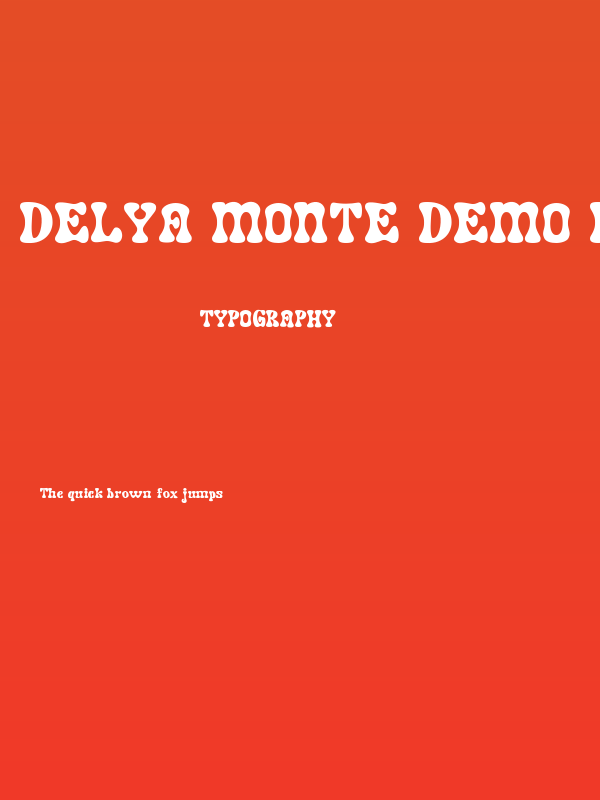 Delya Monte DEMO Regular Poster