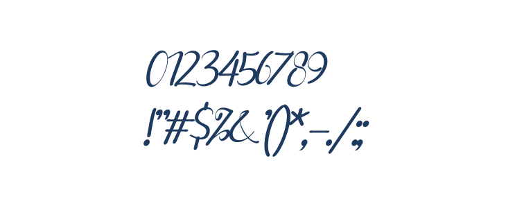 Delyna Italic Other Characters