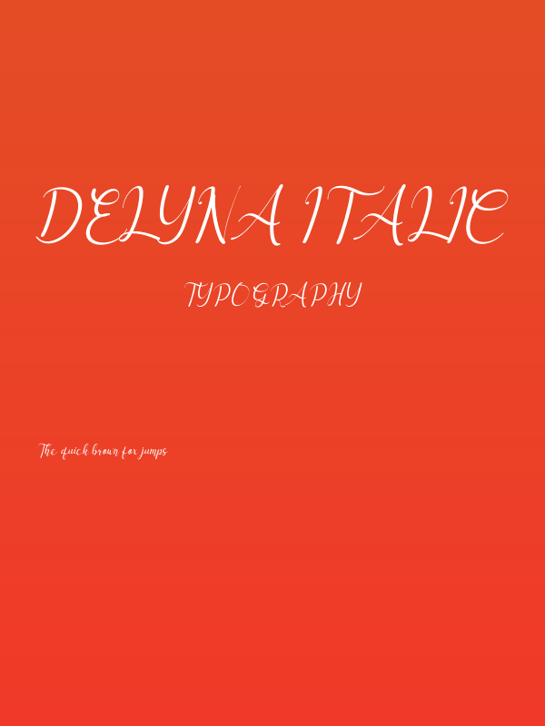 Delyna Italic Poster