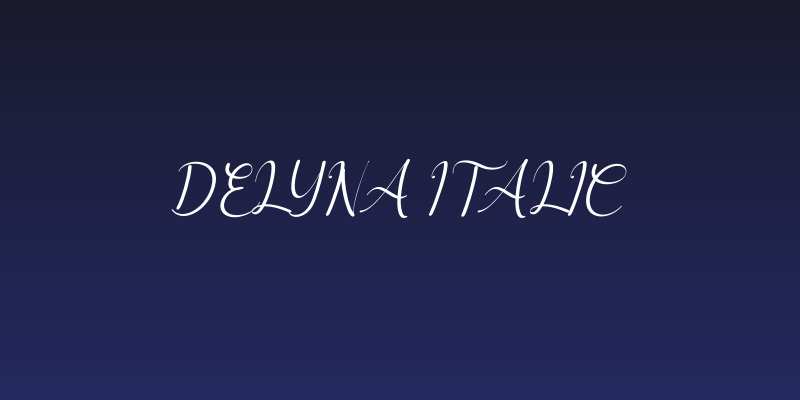 Delyna Italic Social Header