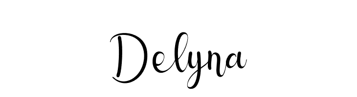 Delyna  Frei Schriftart Herunterladen