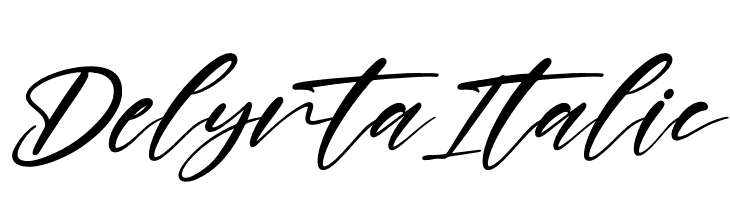 Delynta Italic  Frei Schriftart Herunterladen