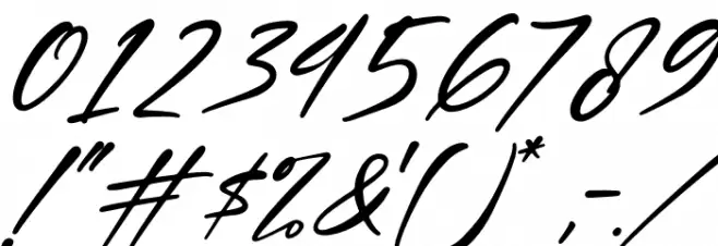 Delynta Italic Font OTHER CHARS