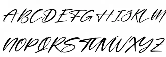 Delynta Italic 字体 大写