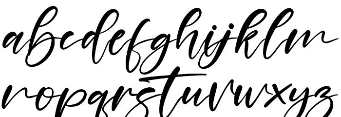 Delynta Font LOWERCASE