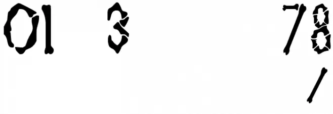 Dem Bones Schriftart Anderer Schreiben