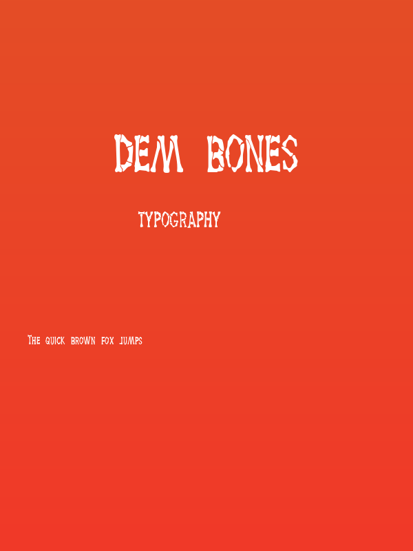 Dem Bones Poster