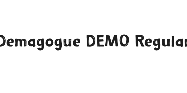 Demagogue DEMO Regular Logo