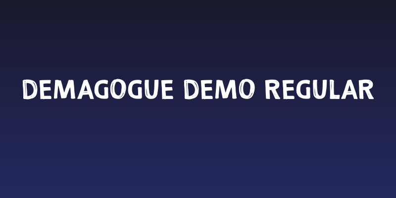 Demagogue DEMO Regular Social Header