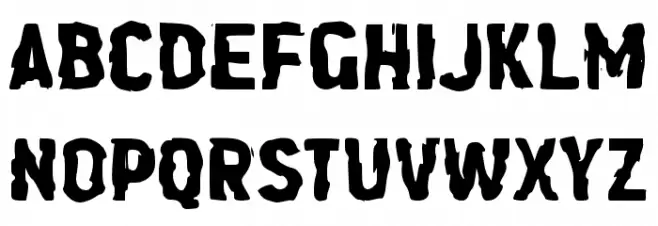Demangan Шрифта ВЕРХНИЙ