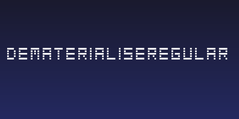 DematerialiseRegular Social Header