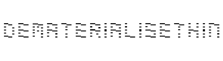 DematerialiseThin  font caratteri gratis