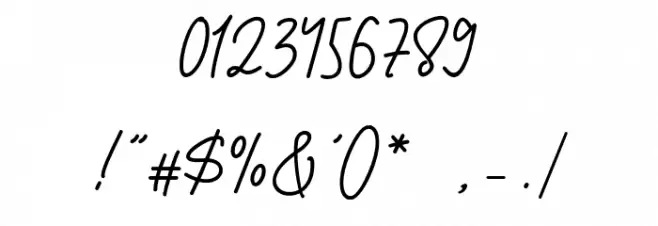 Demather Шрифта ДРУГИЕ символов