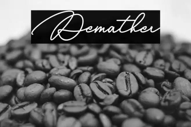 Demather Font examples