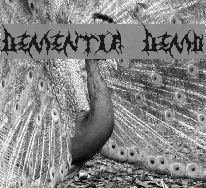 Dementia Demo Font examples