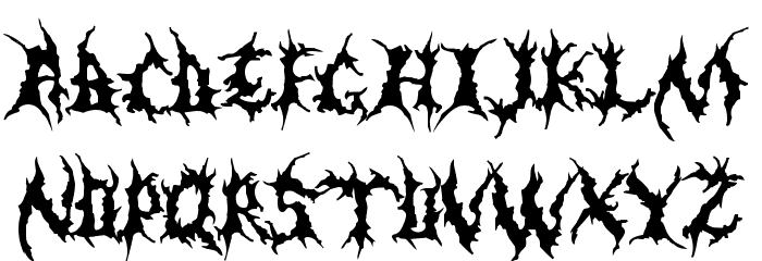 Dementia Demo Font LOWERCASE