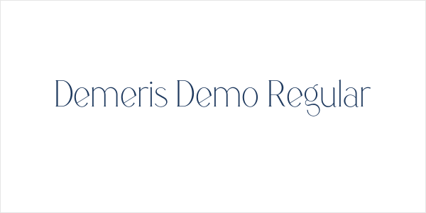 Demeris Demo Regular Logo