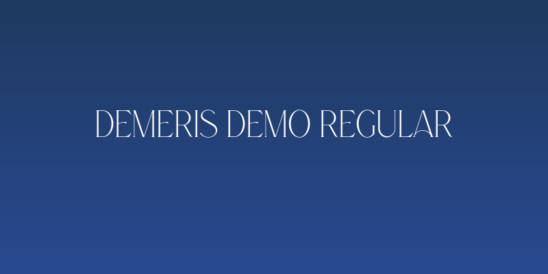 Demeris Demo Regular Social Header