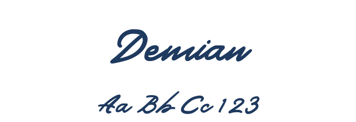 Demian Font Preview