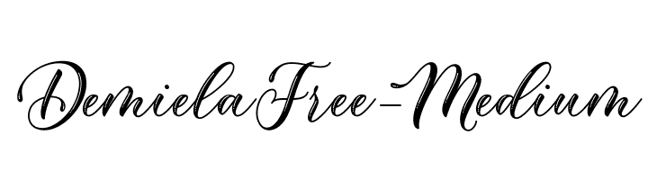 DemielaFree-Medium  font caratteri gratis