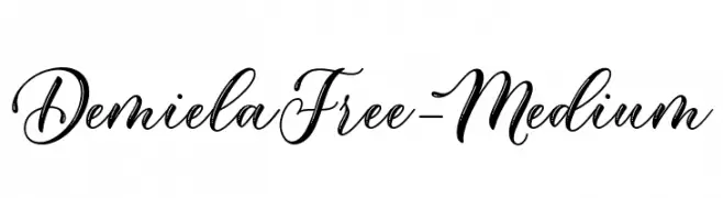 DemielaFree-Medium  font caratteri gratis