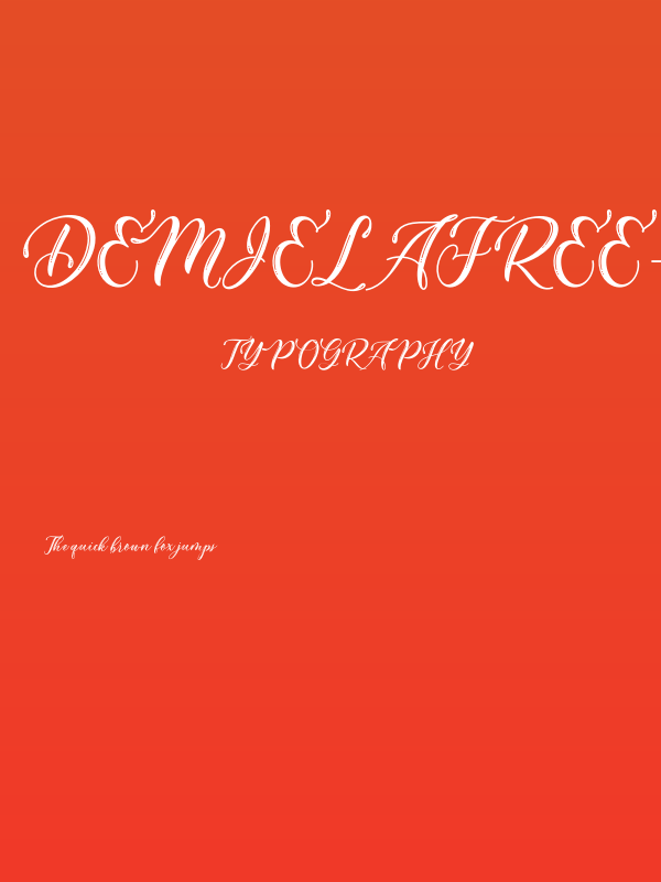 DemielaFree-Medium Poster