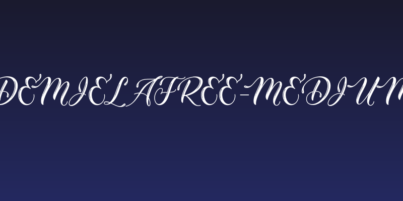 DemielaFree-Medium Social Header