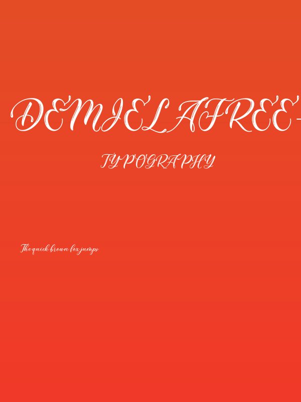 DemielaFree-Medium Poster