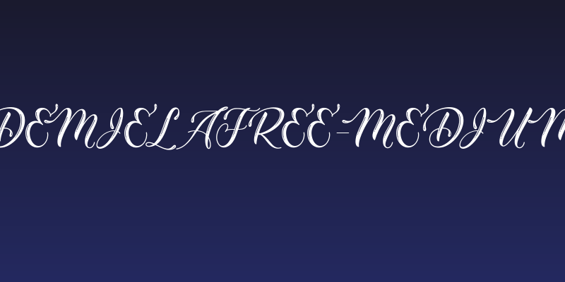 DemielaFree-Medium Social Header