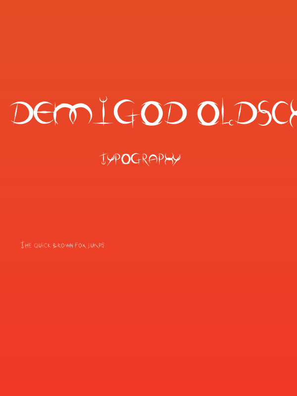 DemigoD Oldschool Poster