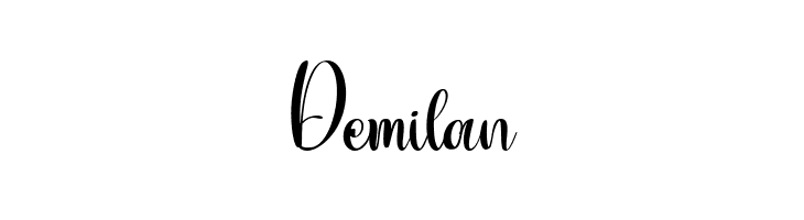 Demilan  नि: शुल्क फ़ॉन्ट्स डाउनलोड