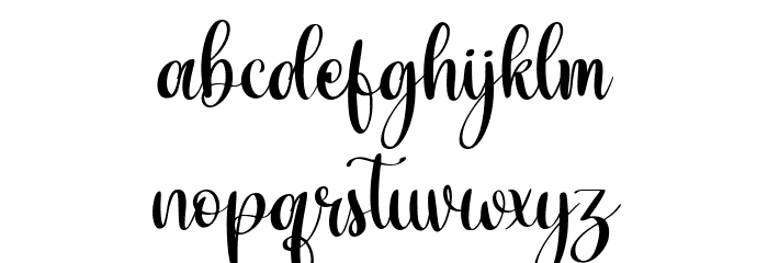 Demilan Font LOWERCASE