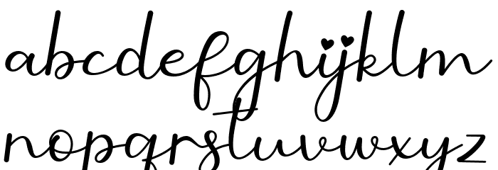 Demillina Font LOWERCASE