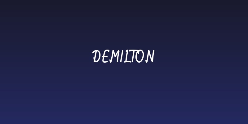 Demilton Social Header